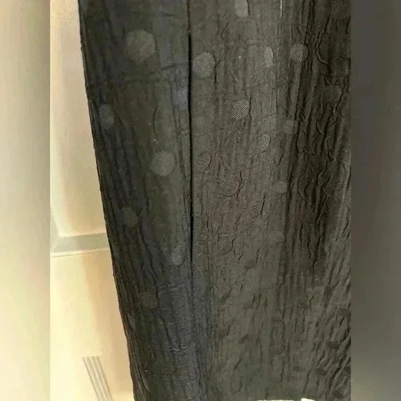 Women’s Mario Serrano Black Polka  Dotted Long Jacket Size 10 - Picture 4 of 8